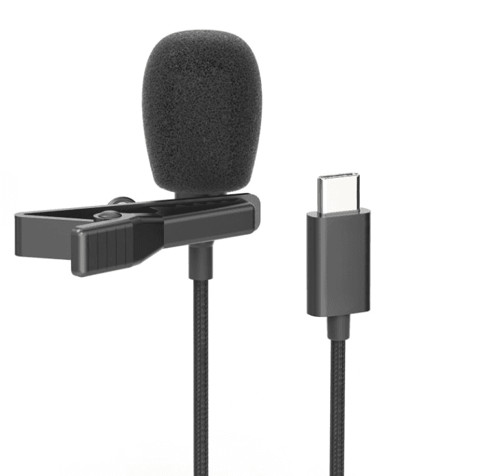 1.5 Meter Wired Lavalier Type C Microphone view 1