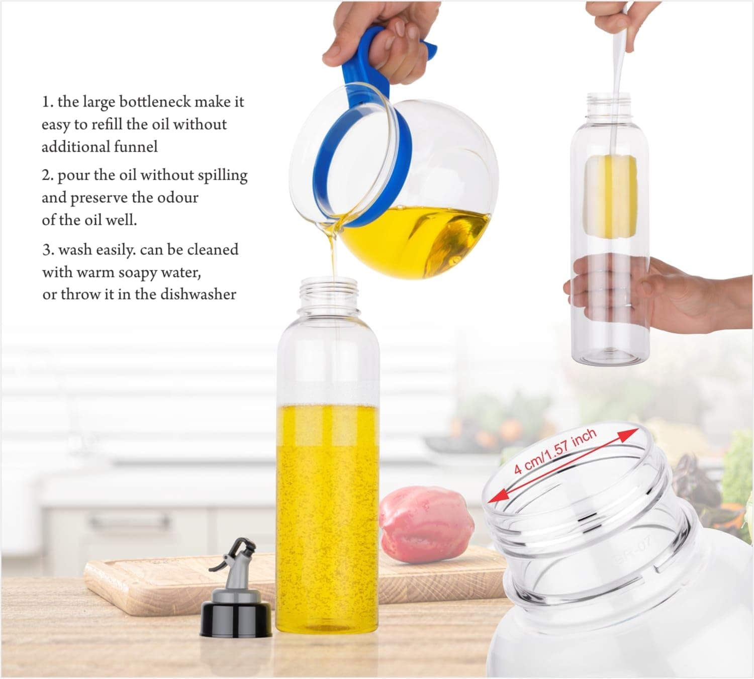 1000 Liter Leakproof Oil Dispenser Bottle view 3