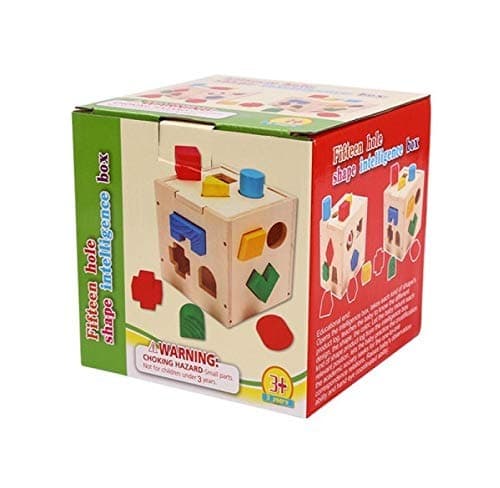 15 Shapes Sorter Intelligence Wooden Box For Kids view 6