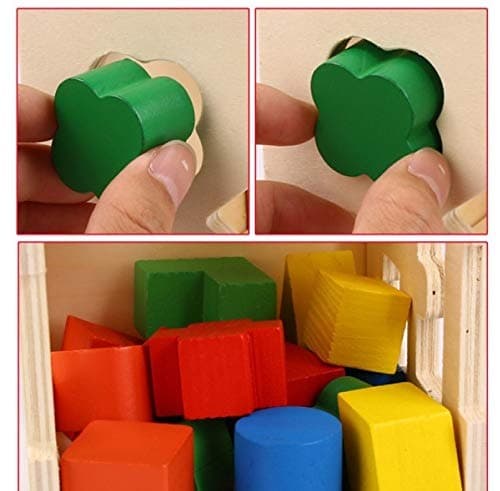 15 Shapes Sorter Intelligence Wooden Box For Kids view 2