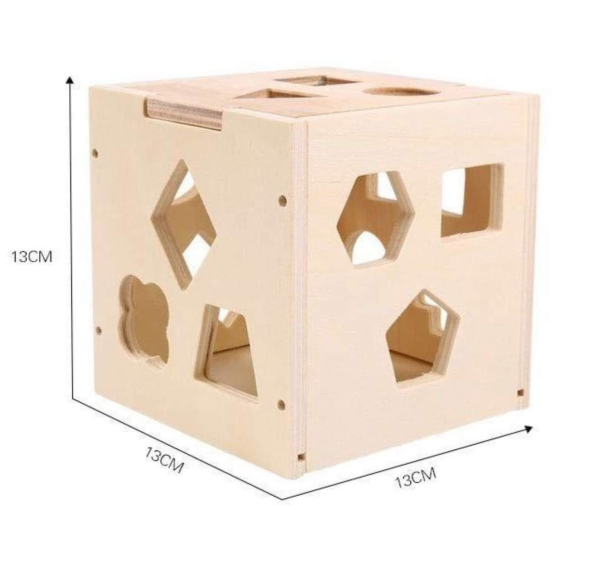 15 Shapes Sorter Intelligence Wooden Box For Kids view 5