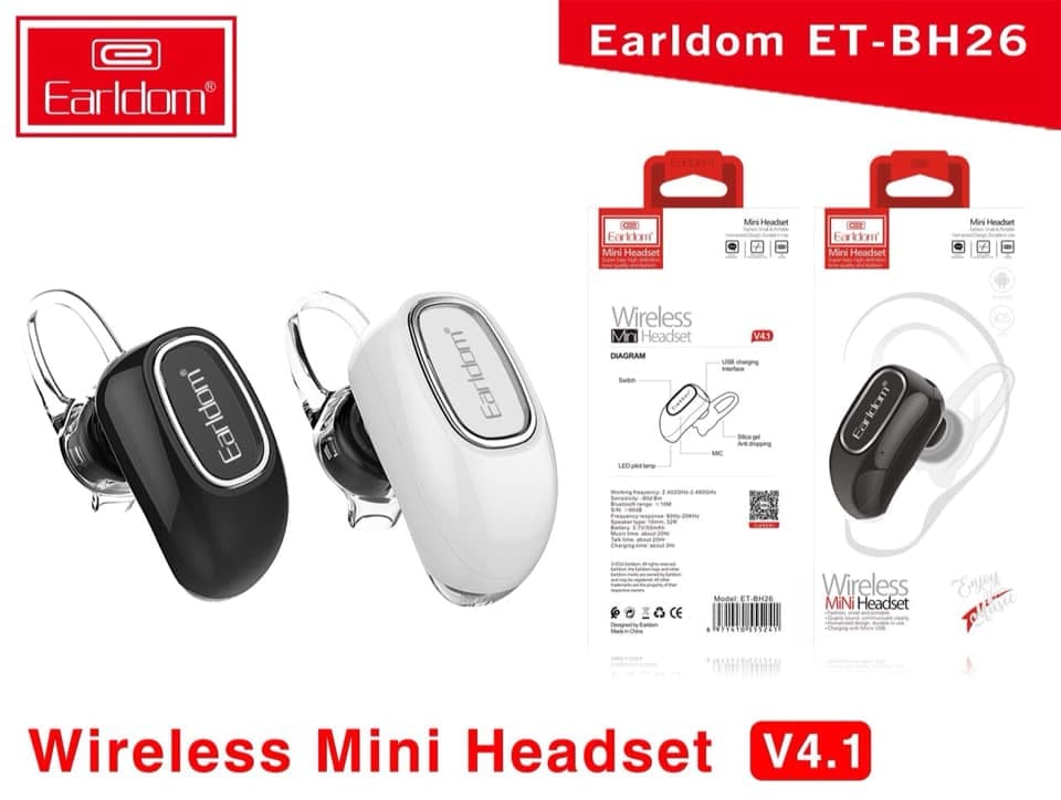 Earldom Bh26 Bluetooth Headset,Version 4.1 Mini And Fashion Earbuds view 8