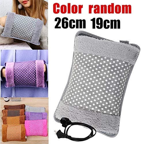 Electric Hot Water Bag Heating Pad Of Fur And Velvet With Hand Pocket view 3