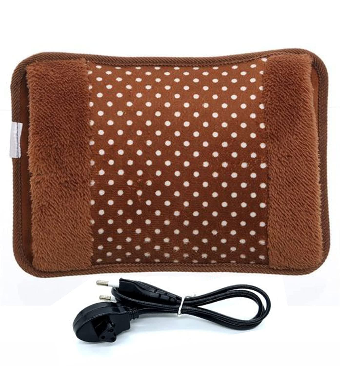Electric Hot Water Bag Heating Pad Of Fur And Velvet With Hand Pocket view 4