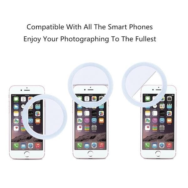 Rechargeable Portable Selfie Ring Light for Camera Phone Light LED Flash RK12 view 3