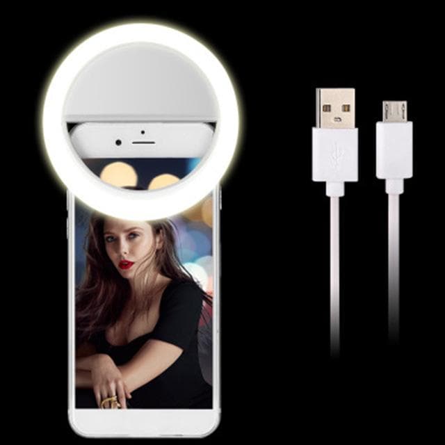 Rechargeable Portable Selfie Ring Light for Camera Phone Light LED Flash RK12 view 2