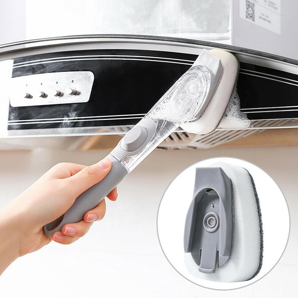 Kitchen Cleaning Scrub Wok Brush Soap Spray Handheld Scour Pad Washing Tools view 6