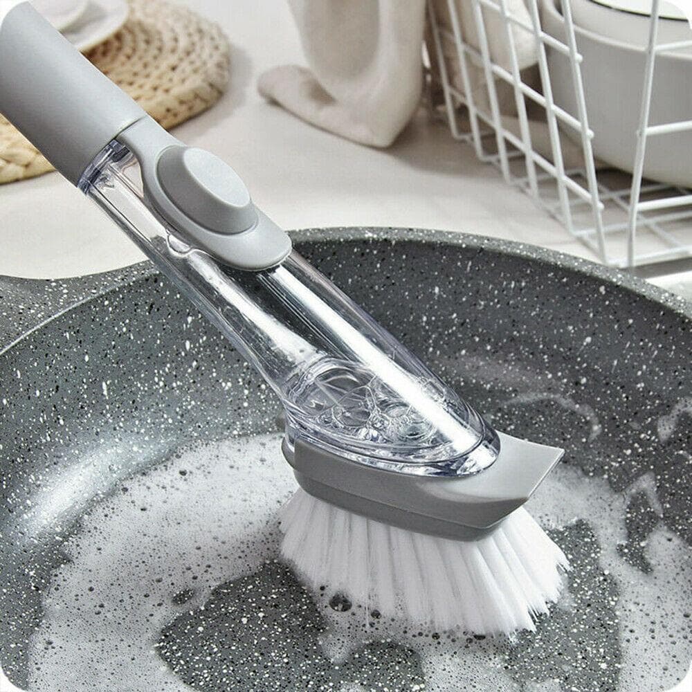 Kitchen Cleaning Scrub Wok Brush Soap Spray Handheld Scour Pad Washing Tools view 7