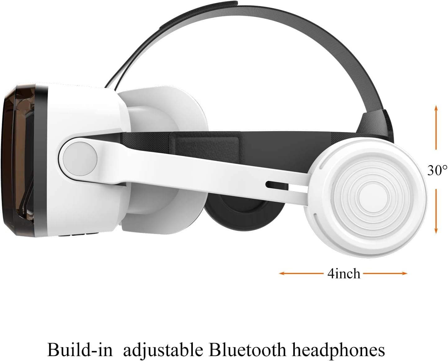 SHINECON Vr  G04Bs Vr With Bluetooth Headphones, Eye Protected Hd Virtual Reality Headset,Vr Glasses For  Phone Within 4.7-6.2Screen view 3