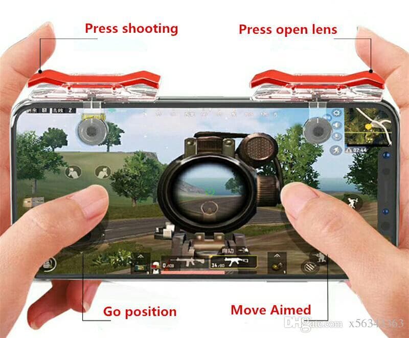 PUBG Mobile Game Controller E9 Latest Version Joystick Gaming Trigger view 3