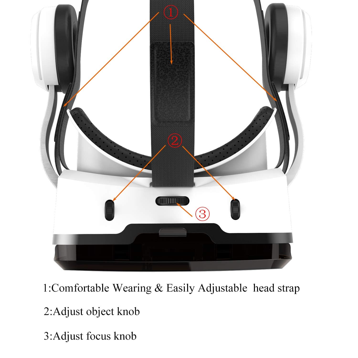 SHINECON Vr  G04Bs Vr Headset With Bluetooth Headphones, Eye Protected Hd Virtual Reality Headset,Vr Glasses For Phone Within 4.7-6.2Screen view 8