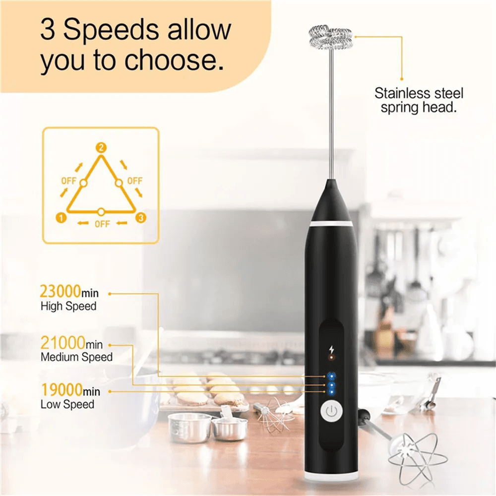 Battery Operated Milk / Coffee / Egg Frother Mixer view 6