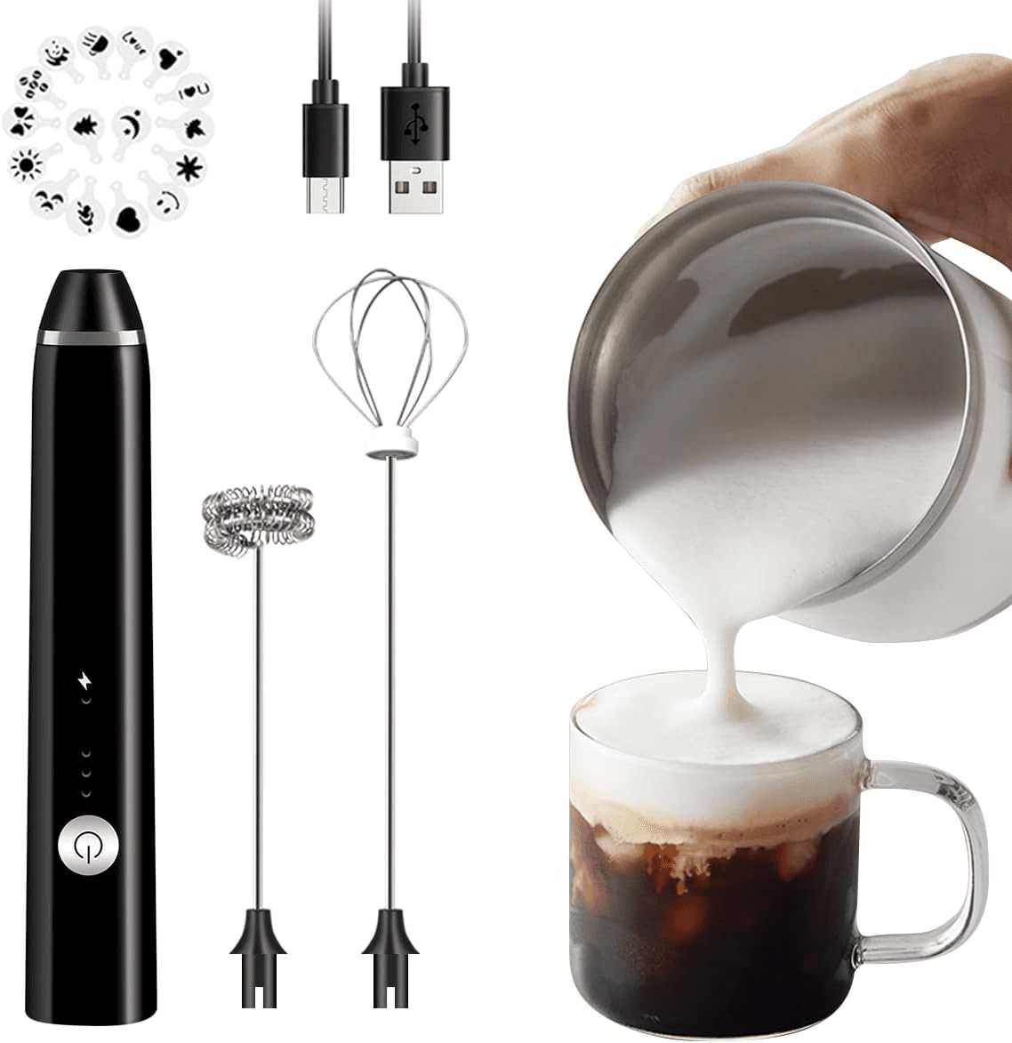 Battery Operated Milk / Coffee / Egg Frother Mixer view 7