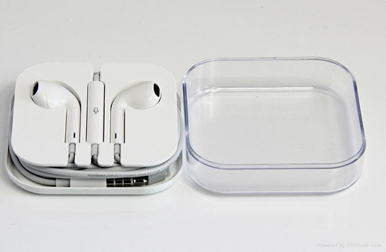 White Earpod With Remote And Mic view 2