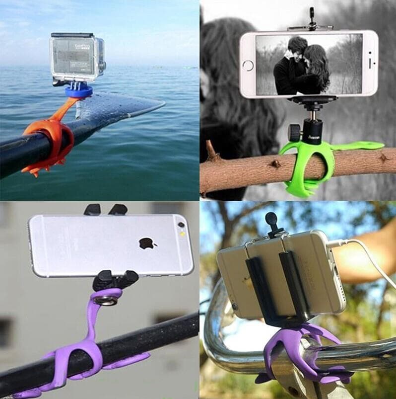 Flexible Mount Gekko Tripod Mulitifunction Octopus Stand Phone Holder view 4