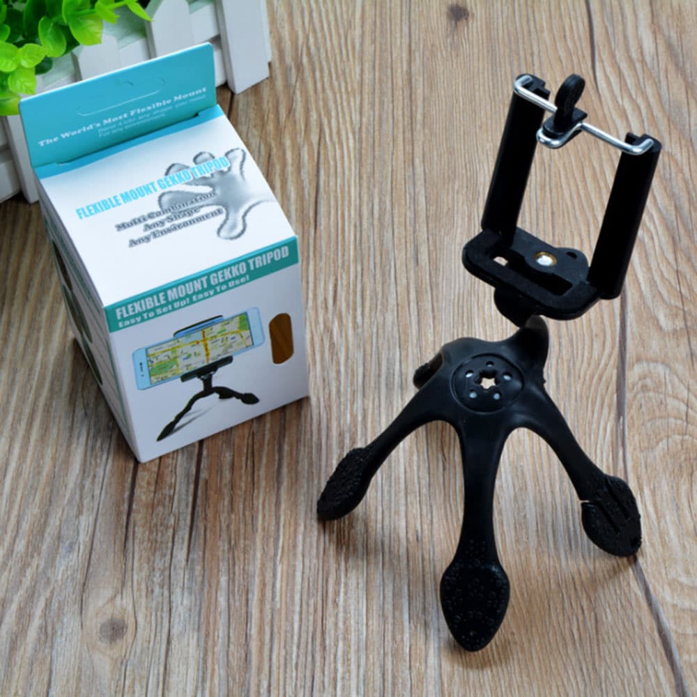Flexible Mount Gekko Tripod Mulitifunction Octopus Stand Phone Holder view 5