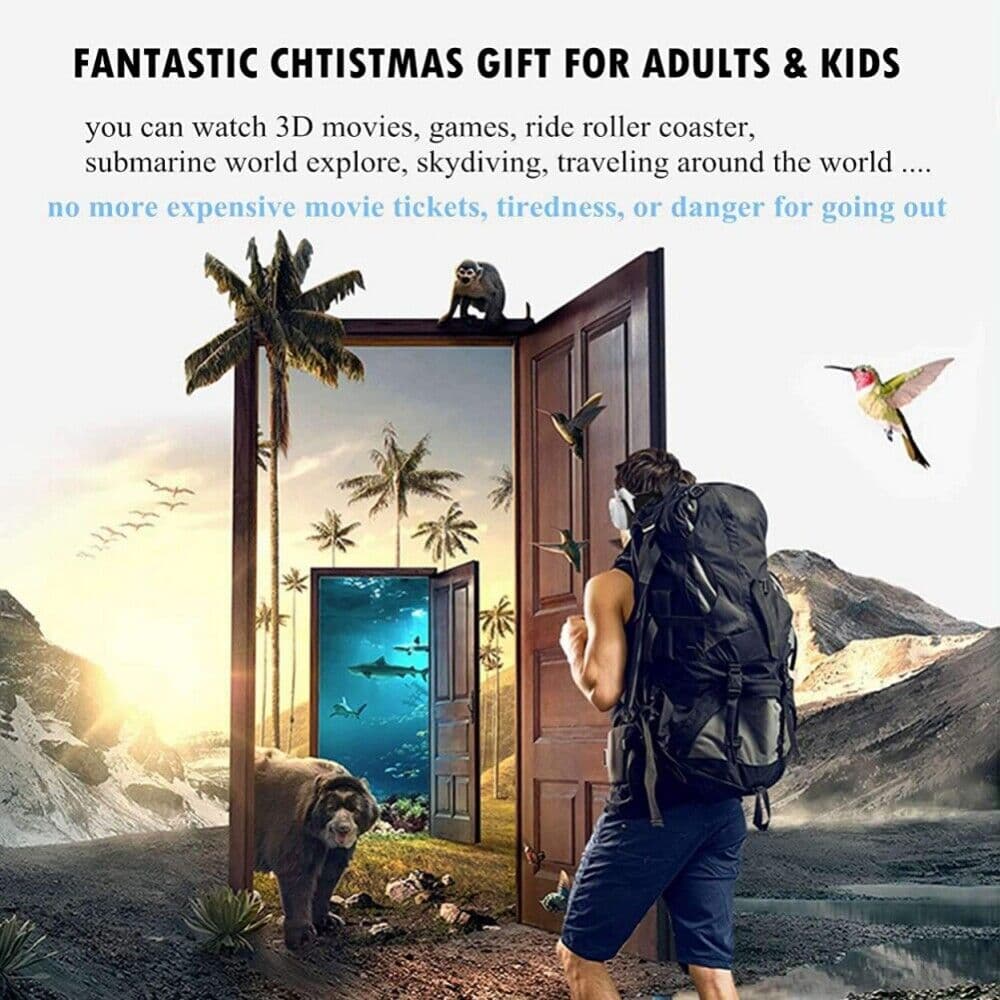 SHINECON  G06Eb 3D Vr Headset Glasses Len Virtual Reality Headset For Smartphone  3D Game Glasses Set view 3