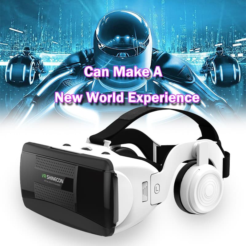 SHINECON  G06Eb 3D Vr Headset Glasses Len Virtual Reality Headset For Smartphone  3D Game Glasses Set view 6
