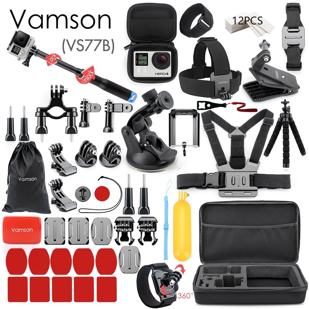 Outdoor Sports Action Camera Accessories Kit