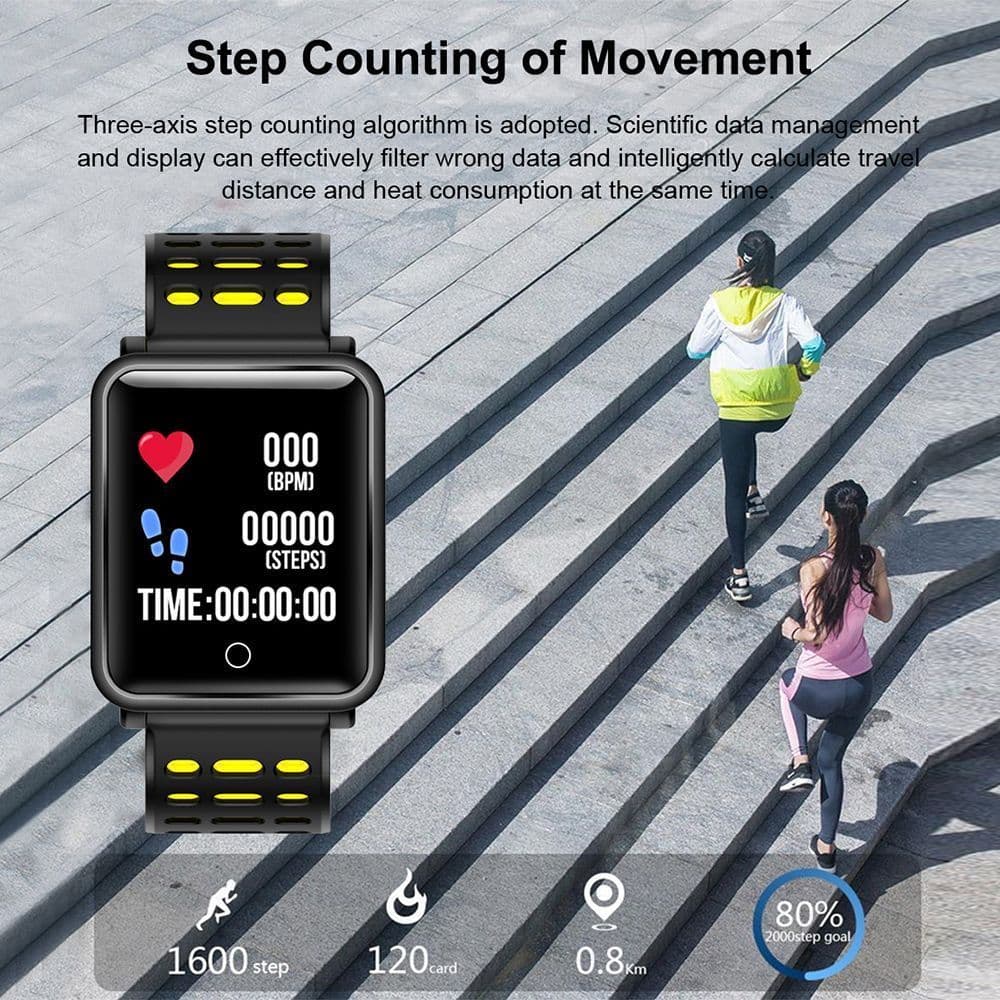 N88 Fitness Tracker With Heart Rate Monitor Sleep Pedometer Activity Blood Pressure Oxygen Wristband Smartwatch For Android/Ios view 5
