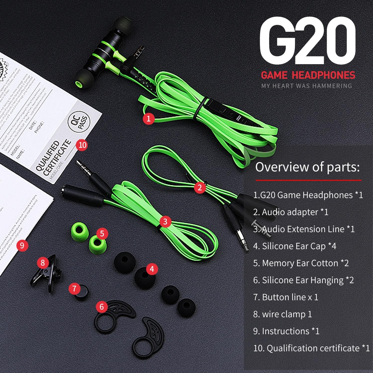 PLEXTONE G20 Gaming Magnetic Noise-Cancellation Memory Foam Earphone Earphone With Mic view 5