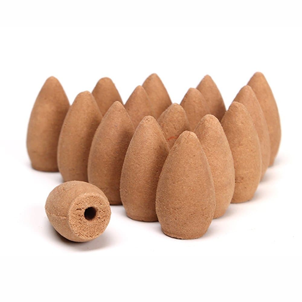 Dingze 40Pcs/Packet Backflow Incense Burner Fragrant Cone Back Flow (Agilawood) view 2