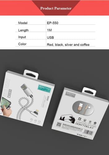 EPENYU EP550 2A Gaming Edition Charge and Sync USB Cable For TYPE C Phones view 3