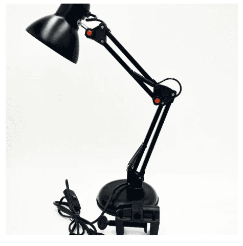 Adjustable, Flexible Metal Electric Table Lamp - Reading / Study Table Lamp, Free Table/Bed Conner Stand (Color Assorted) view 3