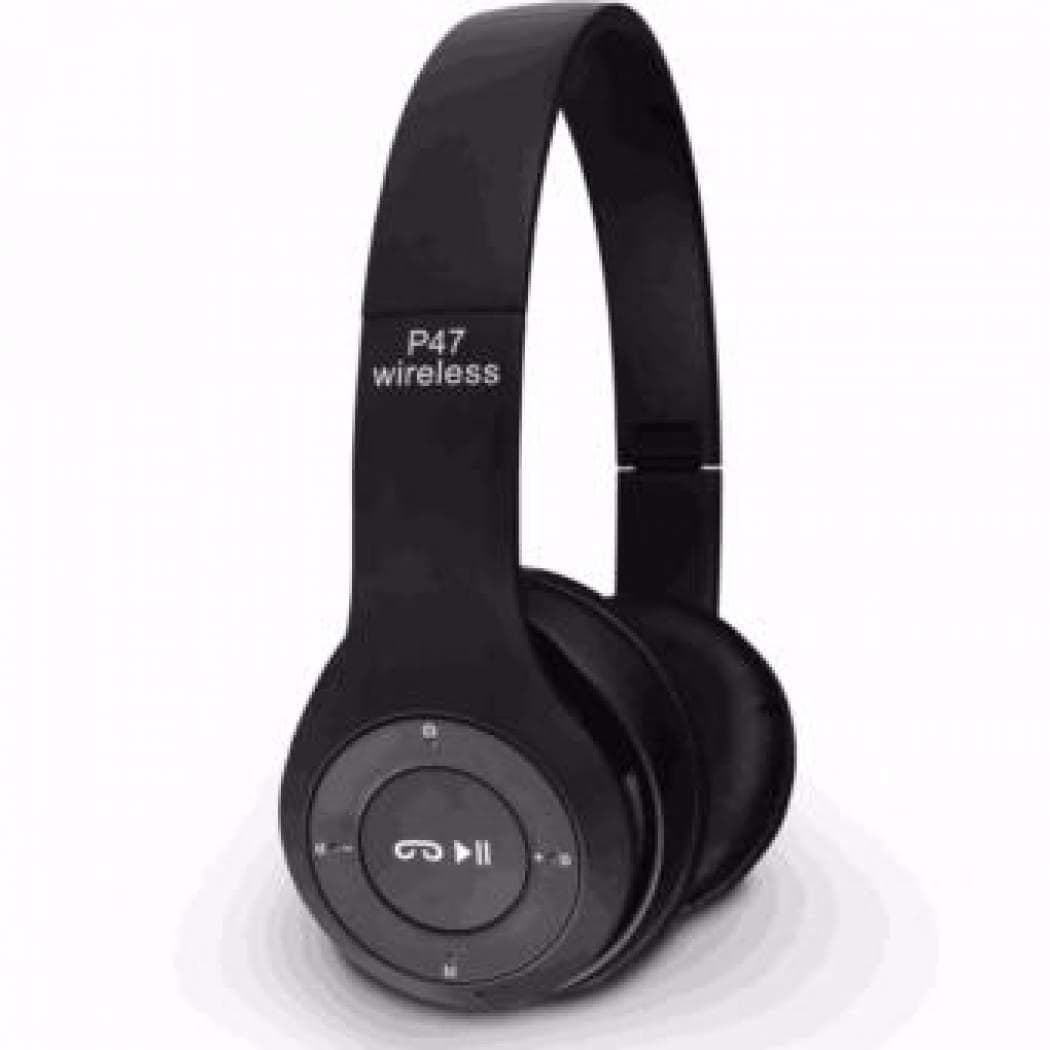P47 Bluetooth Over Ear Foldable Headset With Microphone Stereo Earphones 3.5Mm Audio Support Fm Radio Tf For Pc Tv Smart Phones & Tablets view 4