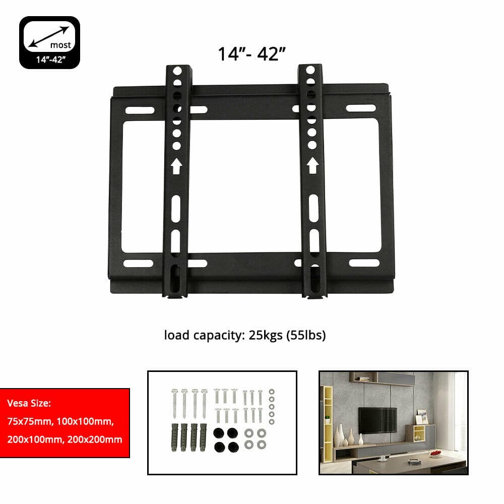 Mounting Tv Wall Mount Bracket 14-42 32 40 Inch (Loading 55 Lbs) view 4