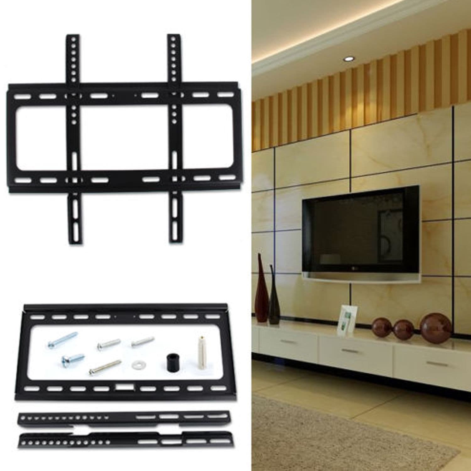 Mounting Tv Wall Mount Bracket 14-42 32 40 Inch (Loading 55 Lbs) view 6