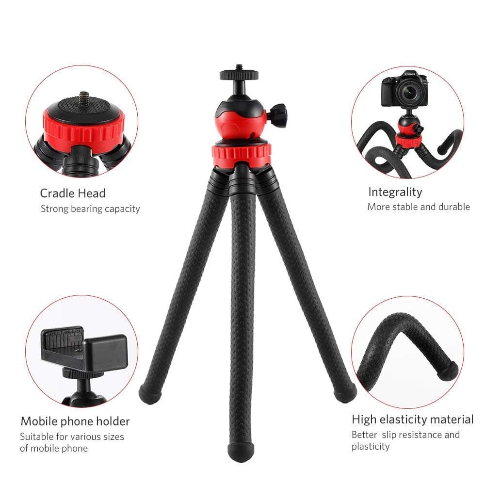 Flexible Tripod 31Cm Loads 1.3Kg For Dslr Camera And Mobile Phone view 2