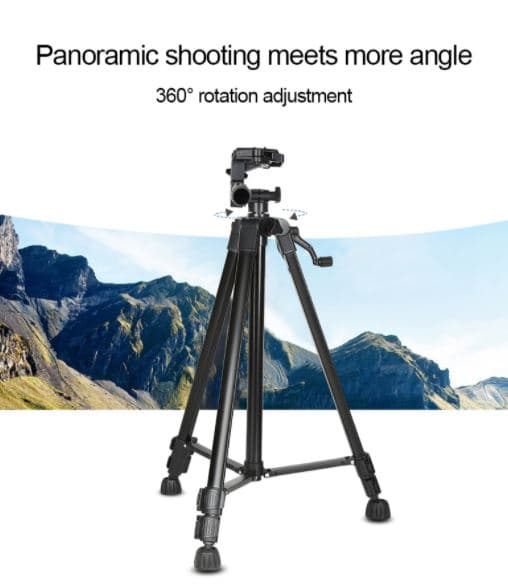 3366 Professional And Lightweight Tripod Stand For Dslr Slr Camera And Phones With Holder And Remote view 3