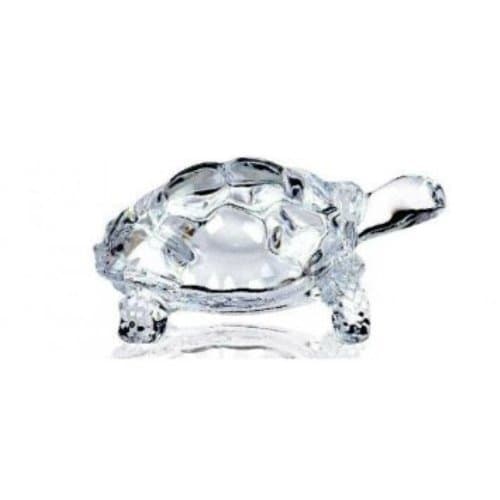 Chinese Feng Shui (5.7 X 8.9 Cm)Tortoise Turtle Statue, Crystal Glass Statue view 4