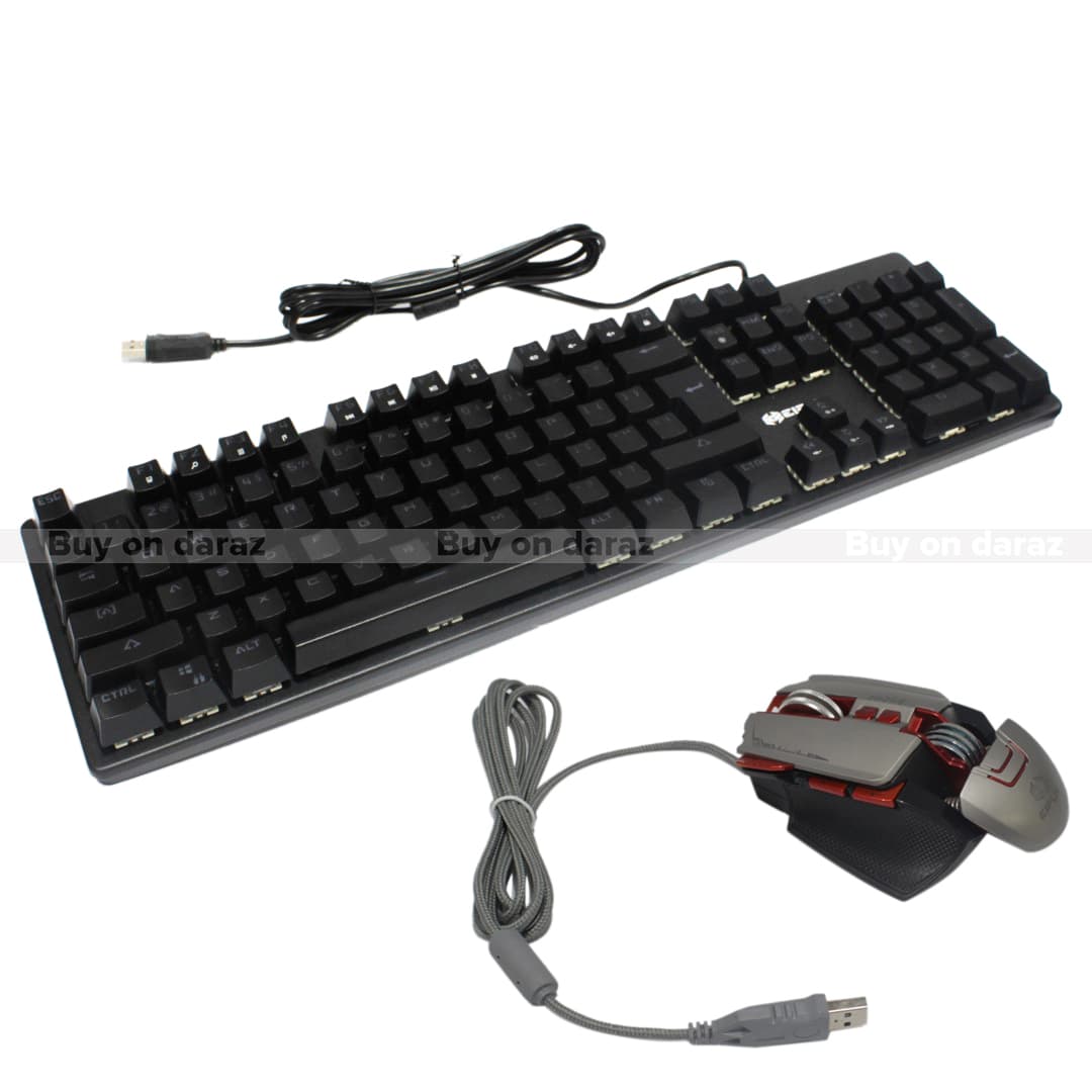 Set Of 2 Eipln Mechanical Gaming Keyboard And Mouse