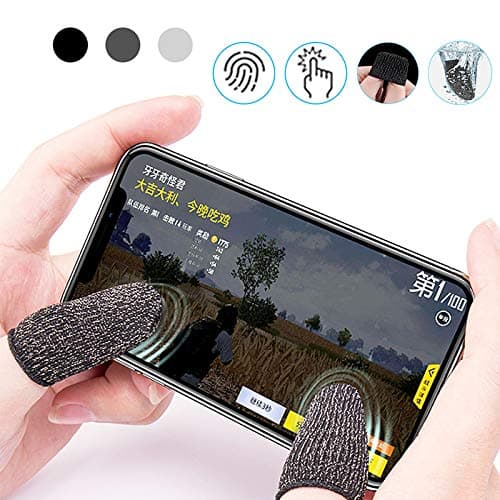 2PCS Sleep-Proof Sweat-Proof Professional Touch Screen Thumbs Finger Sleeve for Pubg Mobile Phone Game Gaming view 2