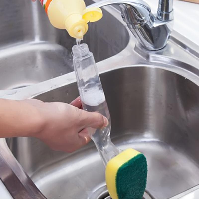 Dish Wand Creative Soap Dispenser Scrubber Cleaner view 5