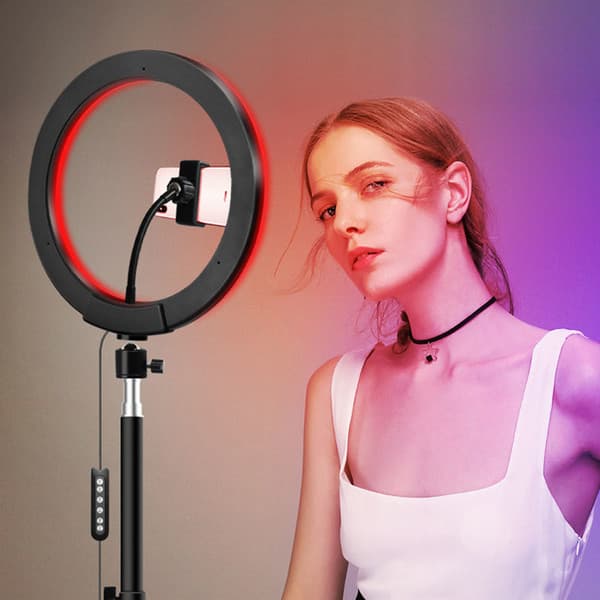RGB LED Soft Ring Light 33CM Ring Fill Light-Tiktok Youtuber Video