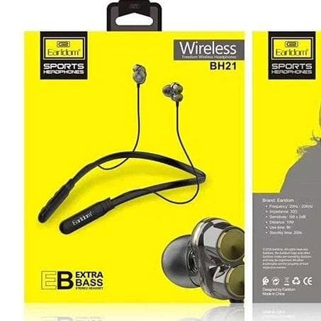 Earldom Wireless Bh21 Premium Bass Stereo In-Ear Neckband Earphone Dual Drivers view 3