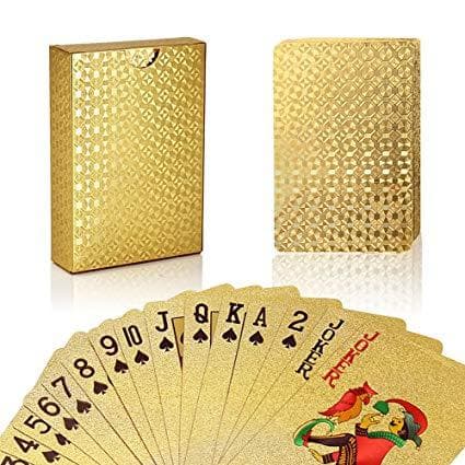 24K Gold Plastic Waterproof Playing Cards view 2
