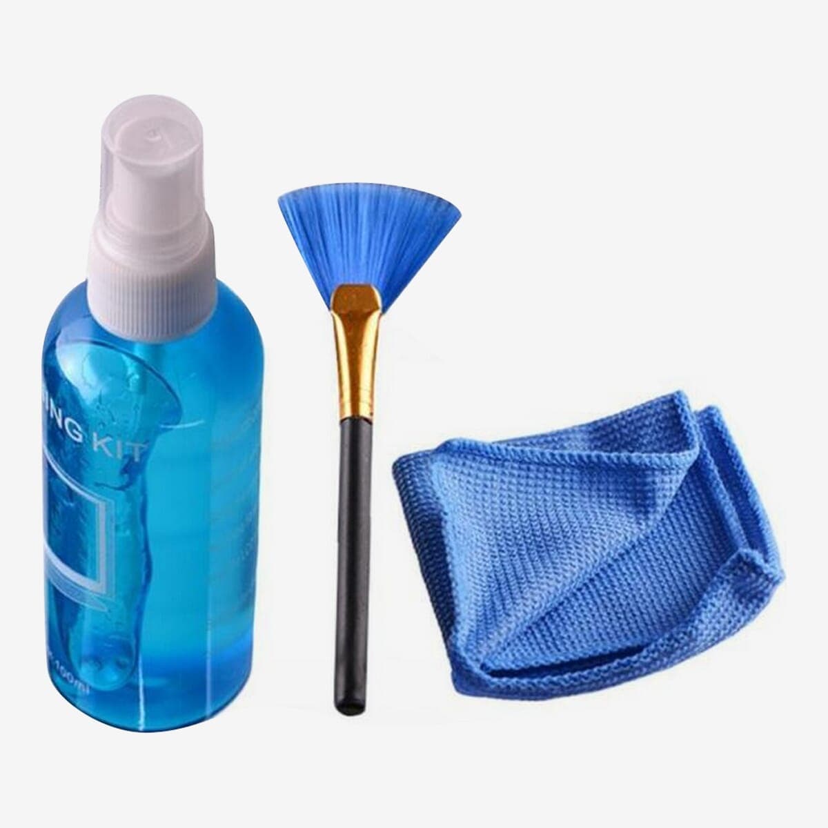 3 In 1 Screen Cleaning Kit With Microfiber Cloth & Brush For Laptops,m