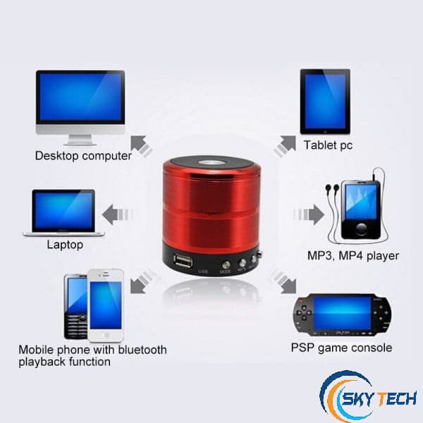WSTER Ws-887 Mini Bluetooth Speaker view 3
