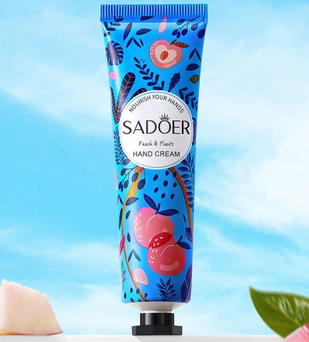 Sadoer Peach Hand Cream For Dry Hands 30g | Best for Gift and Use all Time