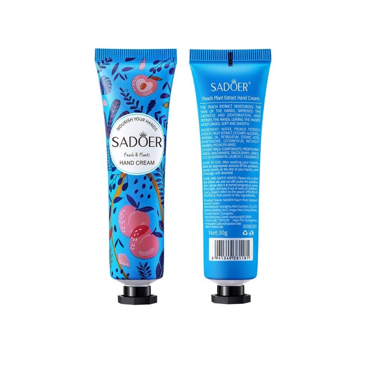 Sadoer Peach Hand Cream For Dry Hands 30g | Best for Gift and Use all Time — image 2