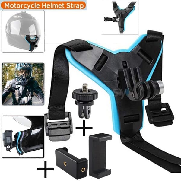 Helmet Chin Mount Compatible With Smartphones And Action Cameras | Mount For Gopro and Mobile