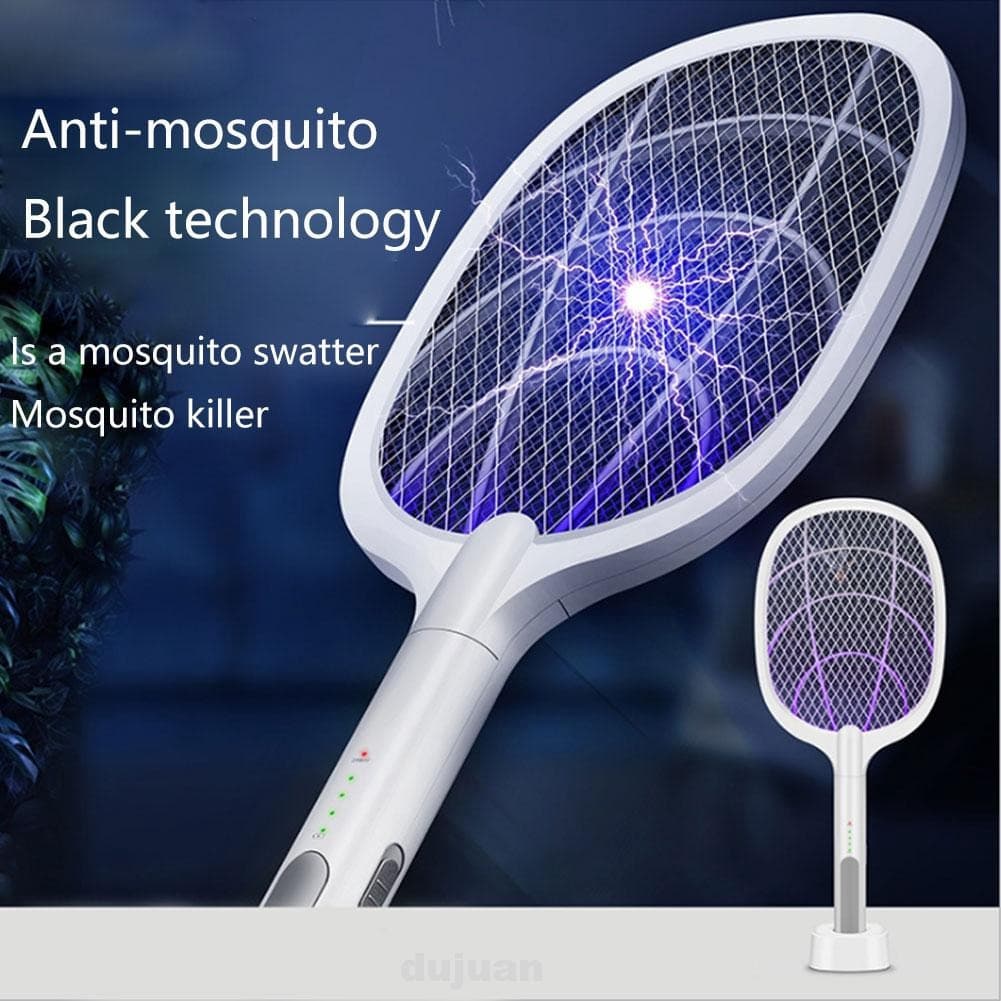Gecko Dual-Use Electric Mosquito Racket Standing Fly Insect Swatter | Automatic Mosquito Killer Racket | Mosquito Killer Bat — image 5
