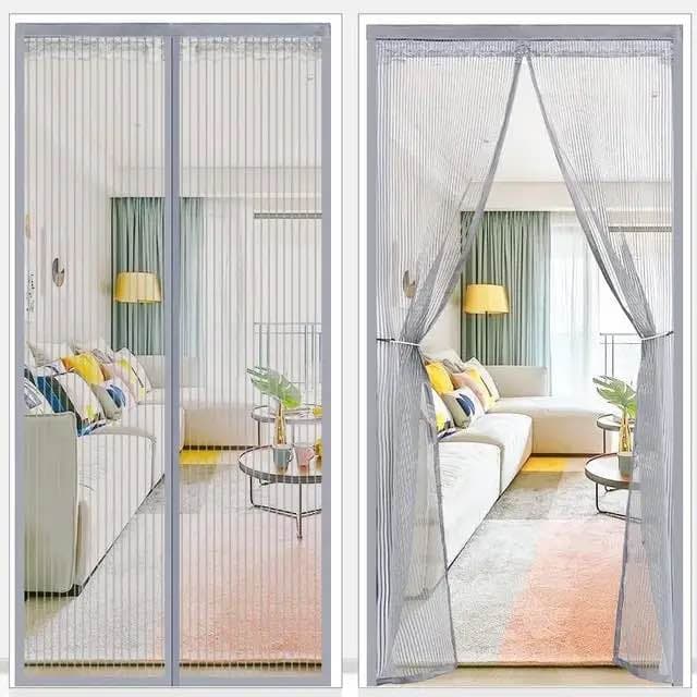 Magnetic Mesh Door Curtain 100x210 cm – Summer Anti‑Insect Mosquito Net | Stylish Home Door Screen