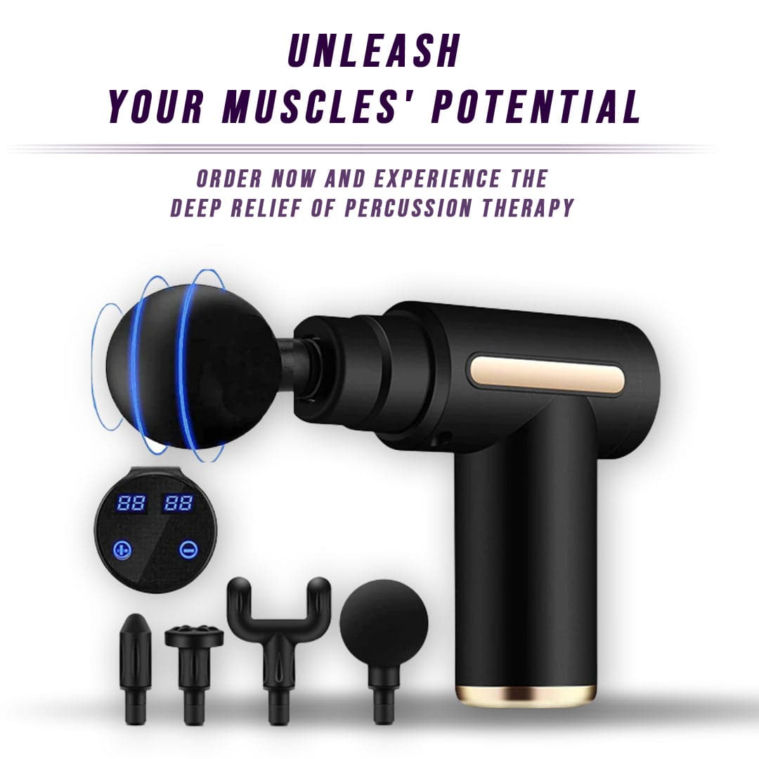 6 Gears Body Massage Gun , Electric Vibration Body Muscle Massager Fascial Gun , Body Massage Machine , Facial Body Massage Gun view 1