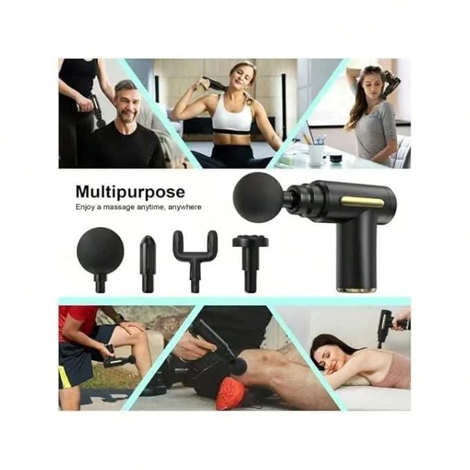 6 Gears Body Massage Gun , Electric Vibration Body Muscle Massager Fascial Gun , Body Massage Machine , Facial Body Massage Gun view 2