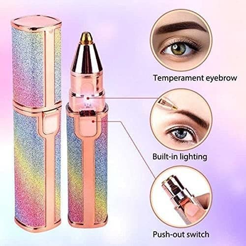 2 In 1 Portable Rechargeable Facial Hair Remover Eyebrow Trimmer view 1